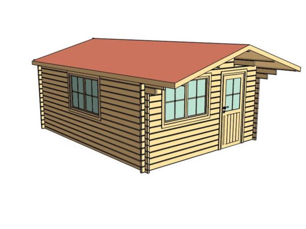 Belvedere Plus 4x5 Log Cabin
