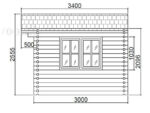 Brighton 3x3 Log Cabin - Image 4