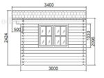 Brighton 4x3 Log Cabin - Image 4
