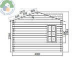 Clockhouse 5x4 Log Cabin - Image 4