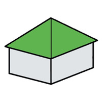 Pyramid Roof Style
