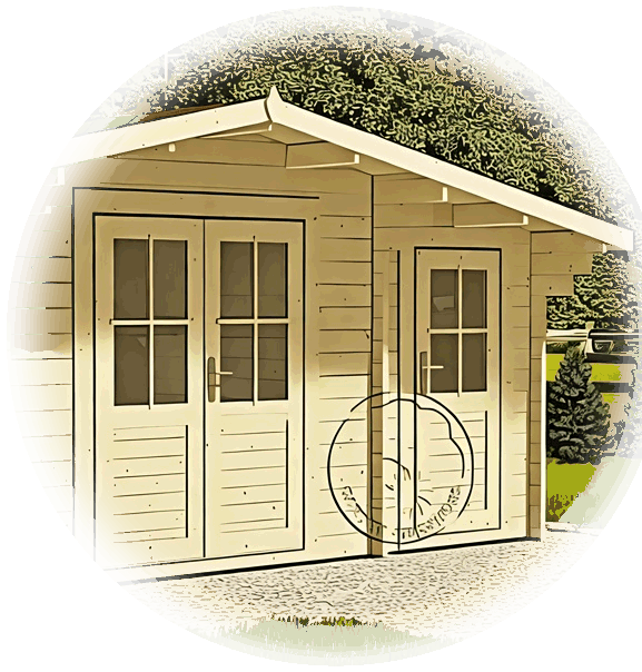 Cabins with a Side Shed