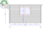 Arabba 5x4 Log Cabin - Image 4