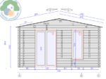 Chalet 5x4 Log Cabin - Image 3