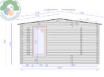 Meribel 6x4 Log Cabin - Image 4