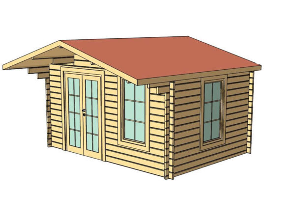 Corvara 4x3 Log Cabin