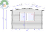 Aosta Plus 6x3 Log Cabin - Image 4