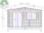 Trentino Plus 5x3 Log Cabin - Image 3