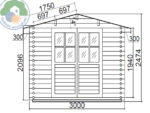 Ascot 3x3 Log Cabin - Image 3
